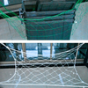 Διχτυωτό δίχτυ ποδοσφαίρου ποδοσφαίρου με μαύρο δεσμό από HDPE