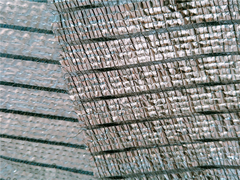 Μαύρο και άσπρο Δίχτυ σκίασης από φύλλο αλουμινίου που αντανακλάται στον ήλιο