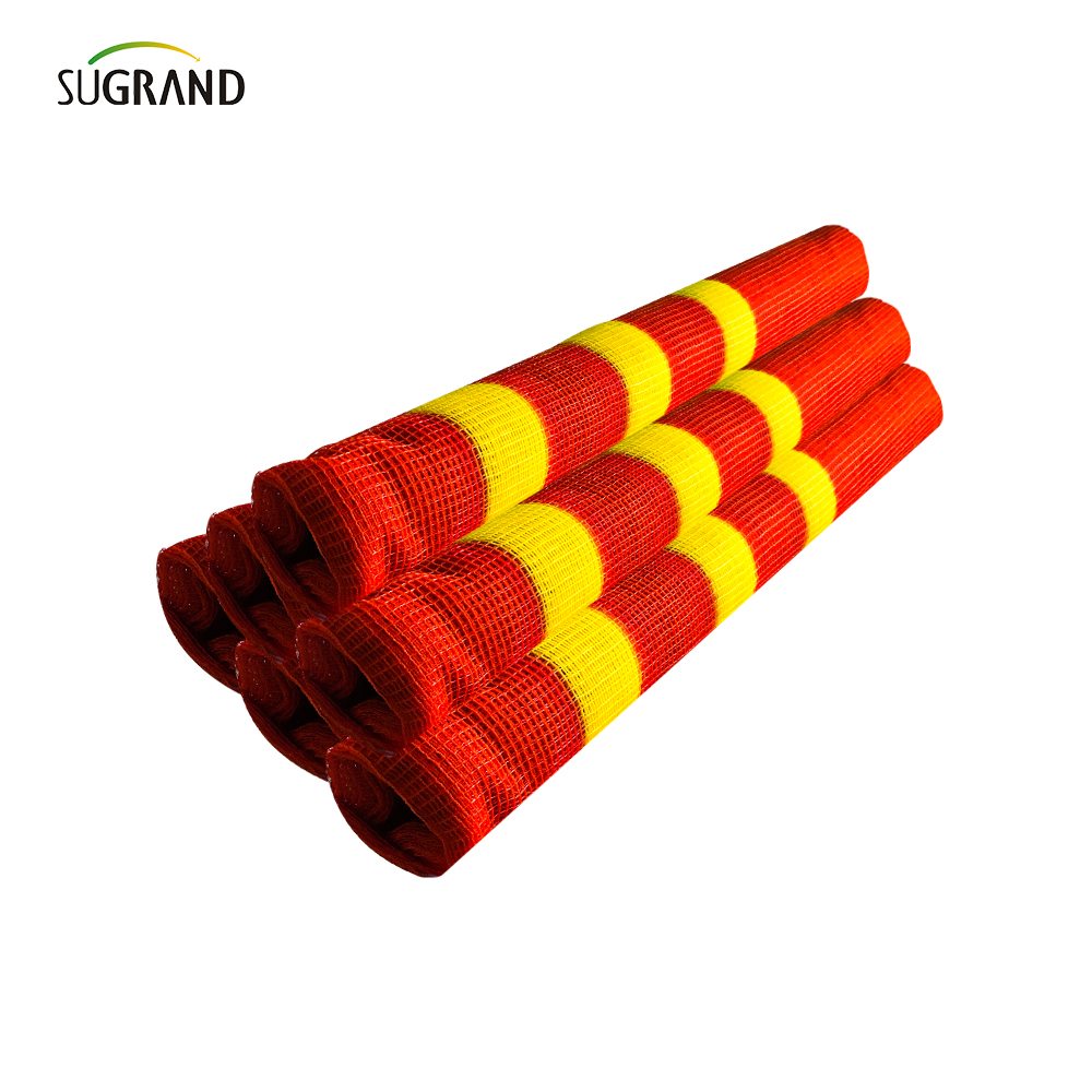 Πλαστικό δίχτυ ασφαλείας φράχτη Πορτοκαλί πλαστικό προειδοποιητικό πλέγμα