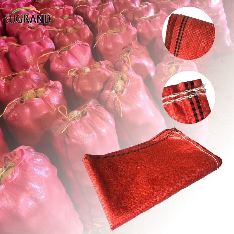 Chile Market Πλαστική κόκκινη τσάντα πατάτας Τσάντες κρεμμυδιού PP Δίχτυ Τσάντα