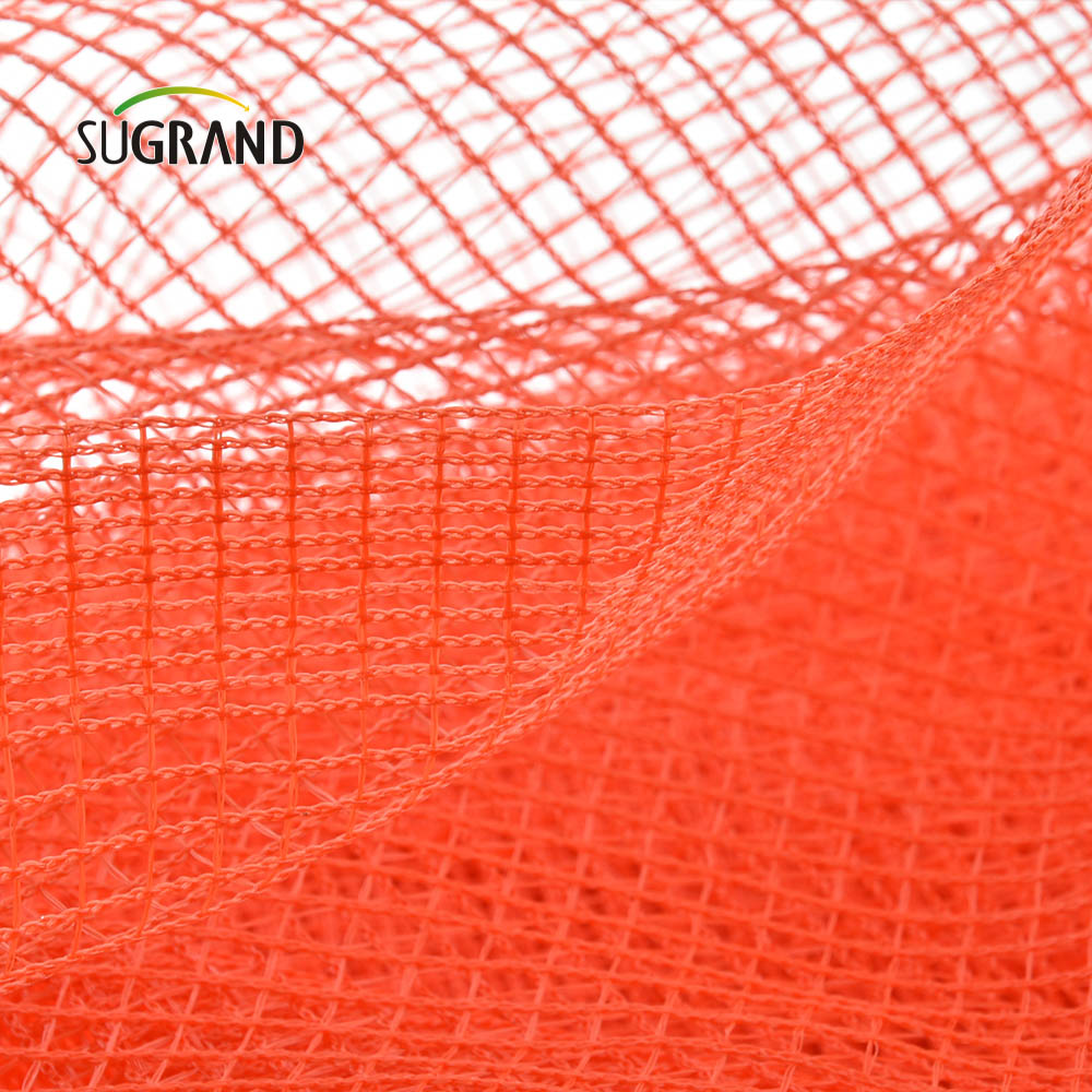 Δίχτυ ασφαλείας σκαλωσιάς δομικών συντριμμιών HDPE Πορτοκαλί δίχτυ απορριμμάτων
